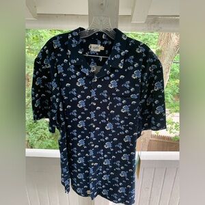 NWT! Fair Harbor Blue Floral 👕 Shirt The Casablanca Camp Shirt Size 2X